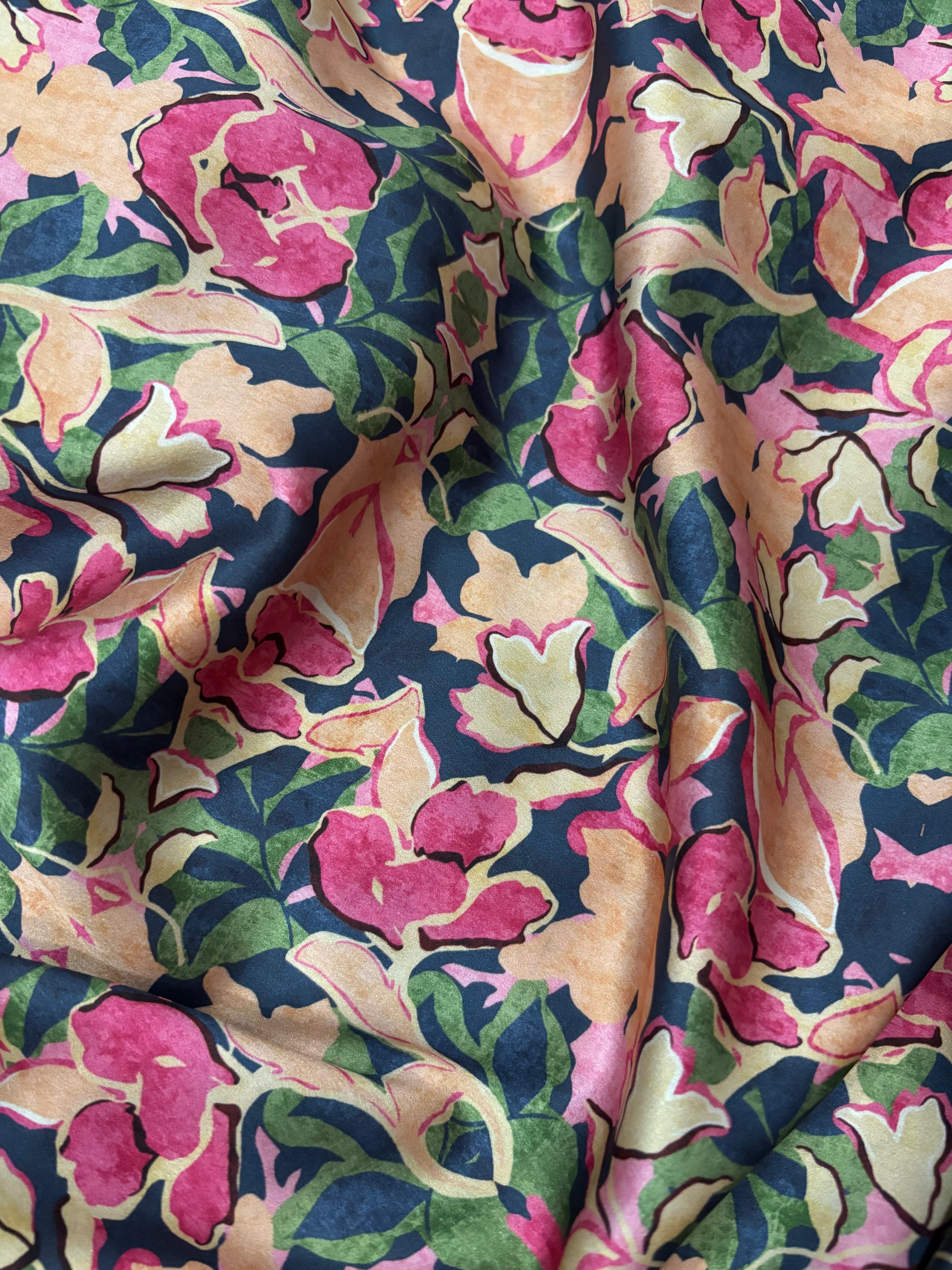 Eid Classy 2026 Scarves Mixed Satin Square in BloomAmoura