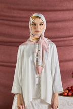 YES DEFECT - (Square) Celeste In Mixed Silk Matte Satin (Noour)