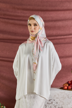 YES DEFECT - (Square) Celeste In Mixed Silk Matte Satin (Noour)