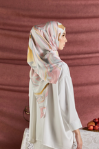 YES DEFECT - (Square) Celeste In Mixed Silk Matte Satin (Noour)