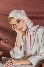 YES DEFECT - (Square) Celeste In Mixed Silk Matte Satin (Noour)