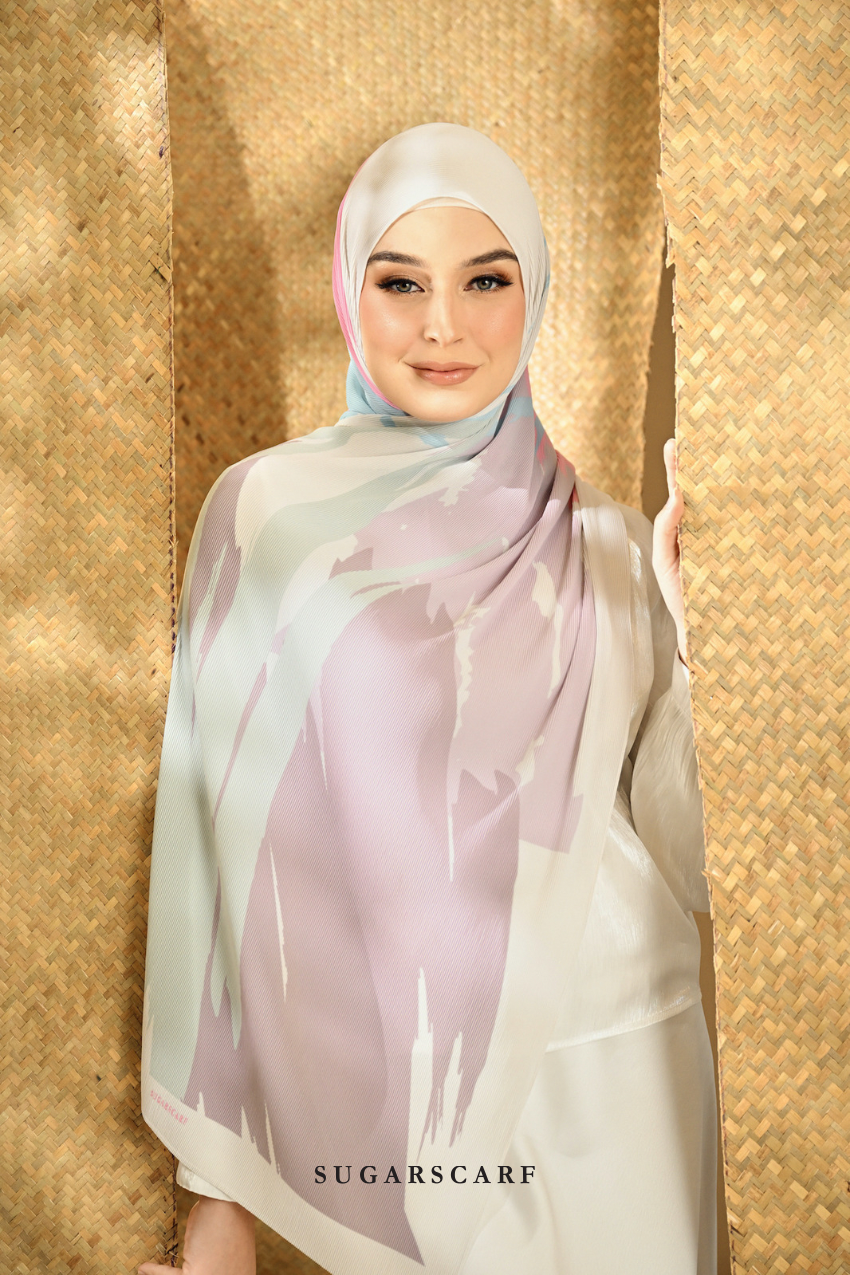 YES ( Full Wide Pleats Shawl ) Seri Raya Euphoria ( Seraphic )