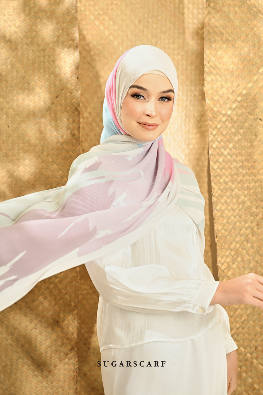 YES ( Full Wide Pleats Shawl ) Seri Raya Euphoria ( Seraphic )