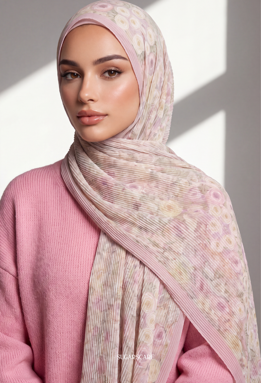 Fall In Love Wide Ultra Fine Pleated Shawl Ironless · in RheaPL