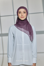 YES DEFECT - Sugarscarf Monogram JapaneseVoile In Viena Purple