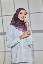 YES DEFECT - Sugarscarf Monogram JapaneseVoile In Viena Purple