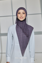 Sugarscarf Monogram JapaneseVoile In Costa Purple
