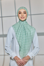 Sugarscarf Monogram JapaneseVoile In Athens Green