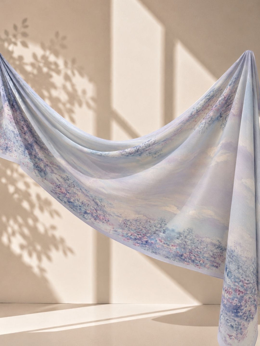 Fall In Love Wide Ultra Fine Pleated Shawl Ironless · in Mary
