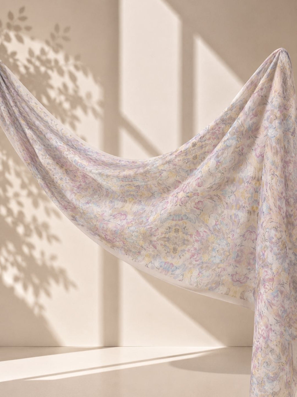Fall In Love Wide Ultra Fine Pleated Shawl Ironless · in Belle