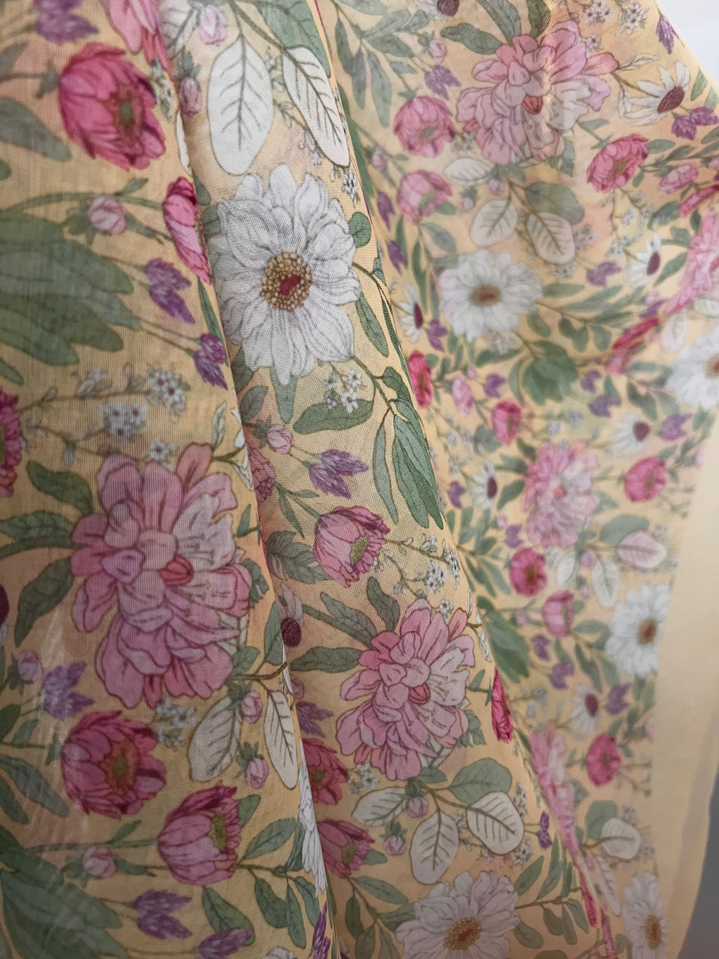 TSE BloomInvitation Japanese Cotton Voile Square - Reese