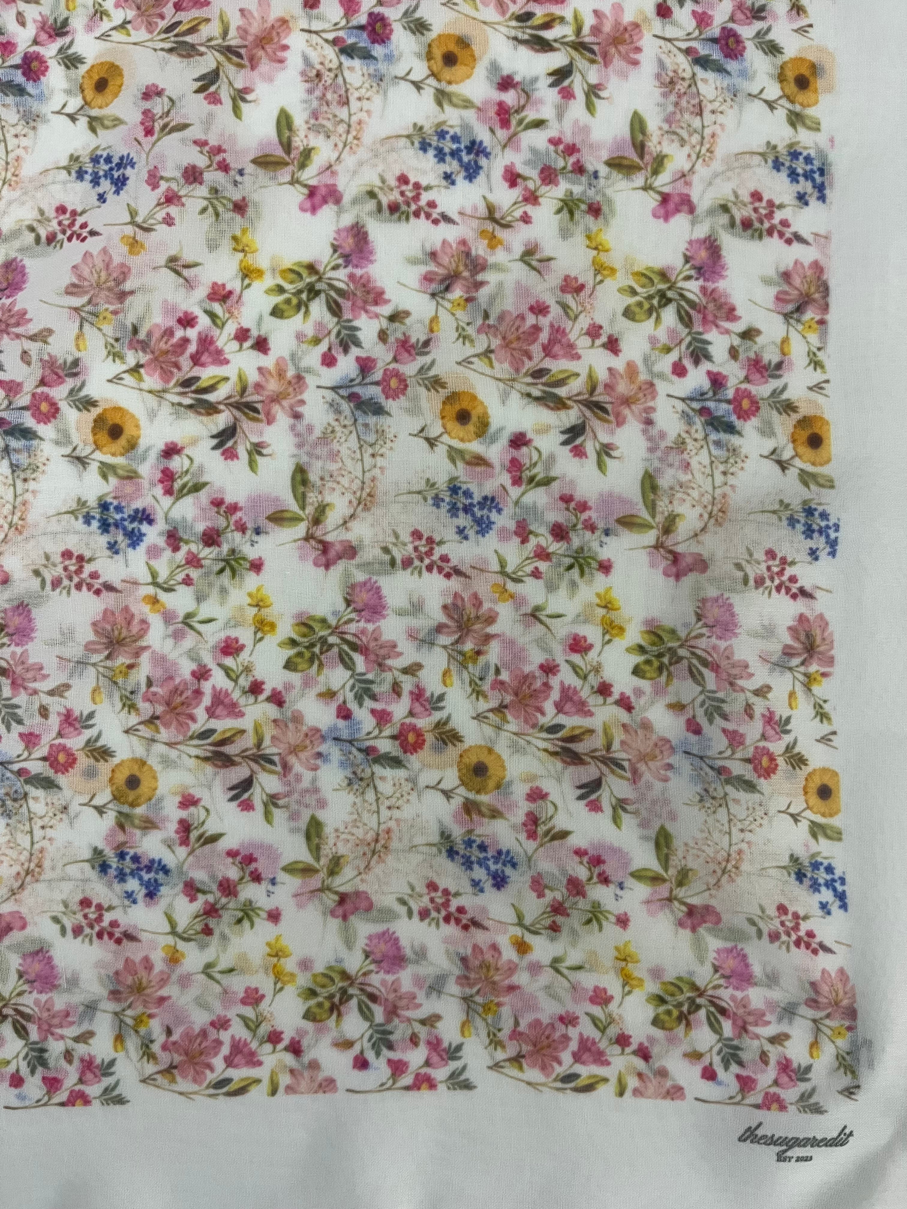TSE Bloom JapaneseOsaka 47Inch Cotton Voile Square - Jass