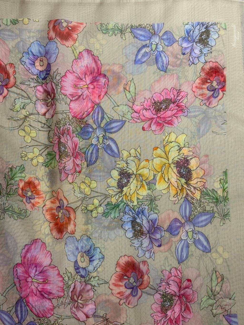 TSE BloomInvitation Japanese Cotton Voile Square Yeri
