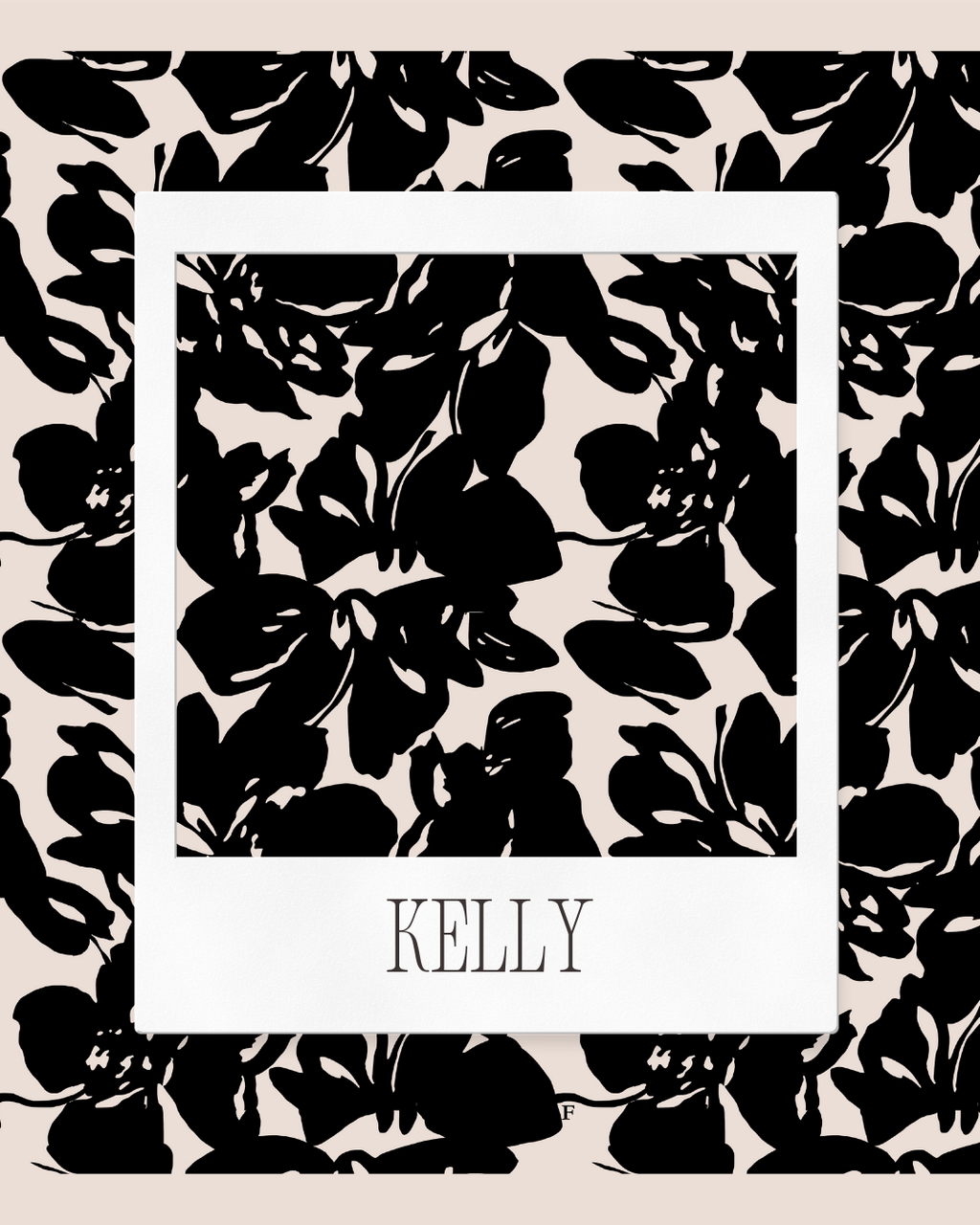 Korean Chiffon Long Shawl (She is in the Bloom) in Kelly