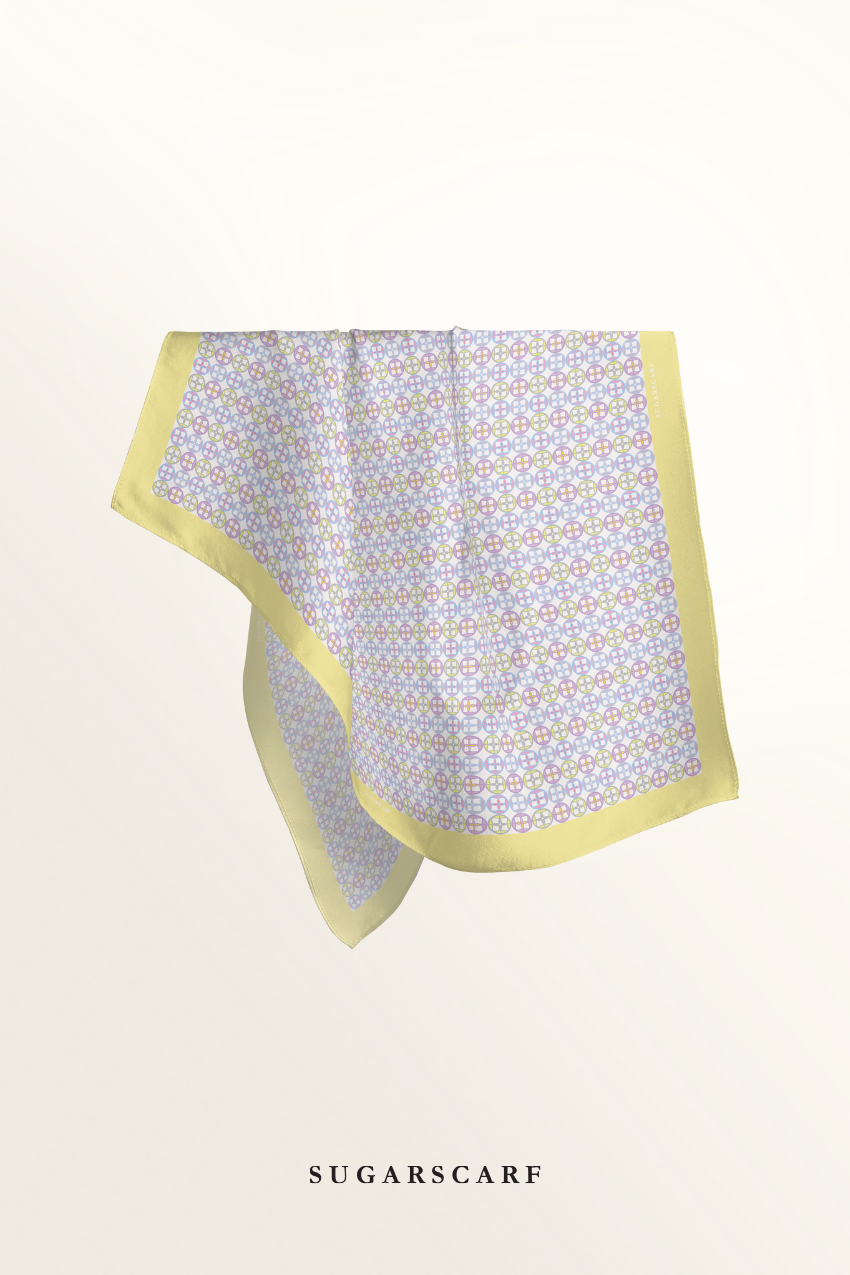 YES ( Japanese Voile Square Scarf ) Girl Boss ( Learning ) 46 inch