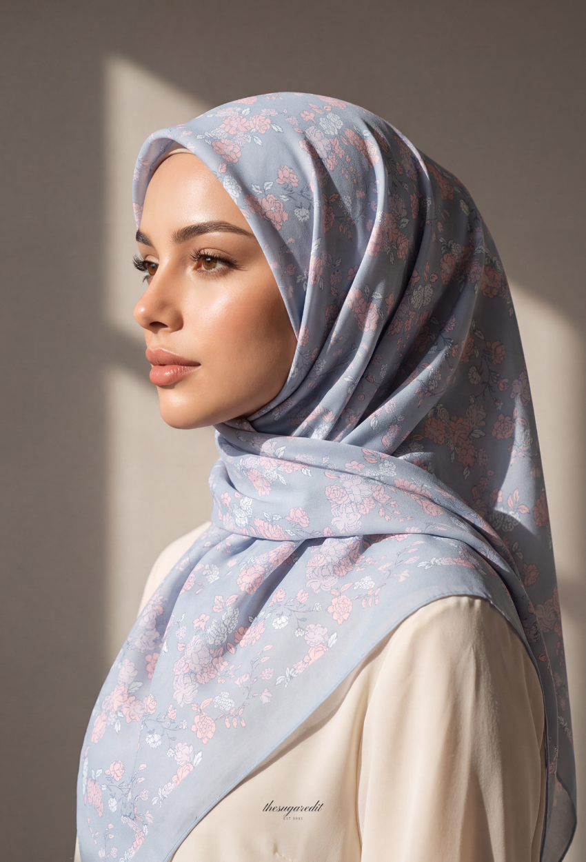 TSE Mod Japanese Cotton Voile Square In Lavinia