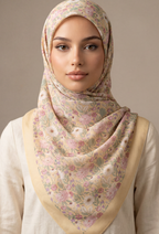 TSE BloomInvitation Japanese Cotton Voile Square - Reese