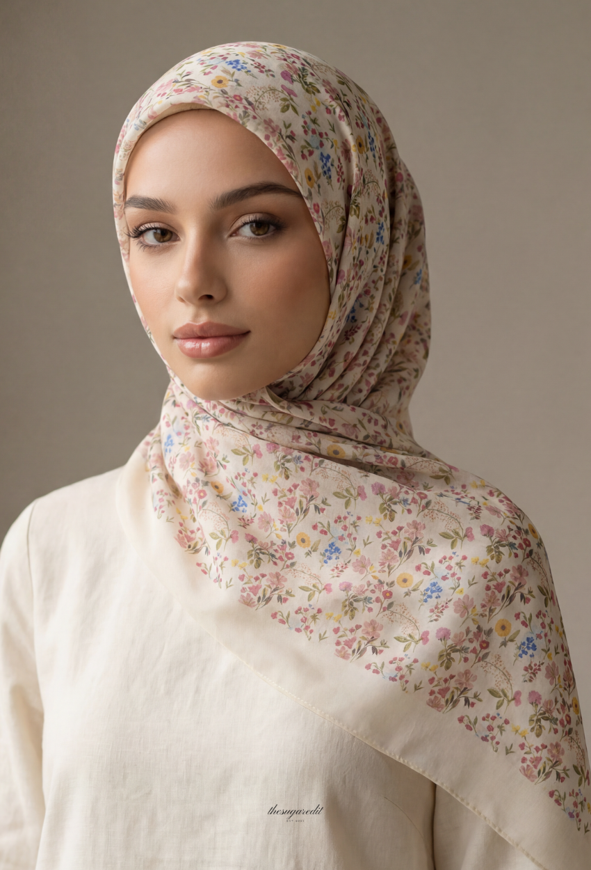 TSE Bloom JapaneseOsaka 47Inch Cotton Voile Square - Jass