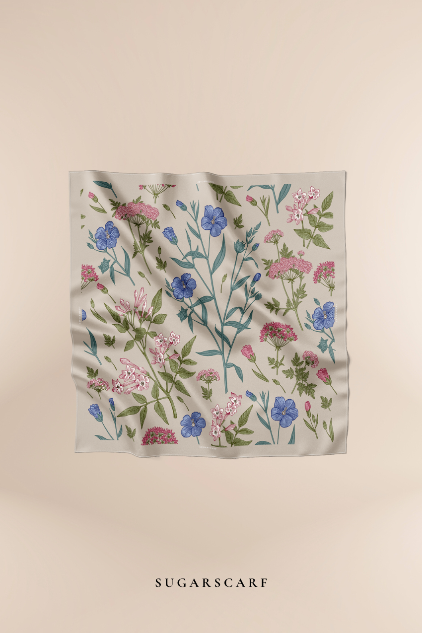 YES Colours of Morocco: Blooming Square in Loyal Ivory