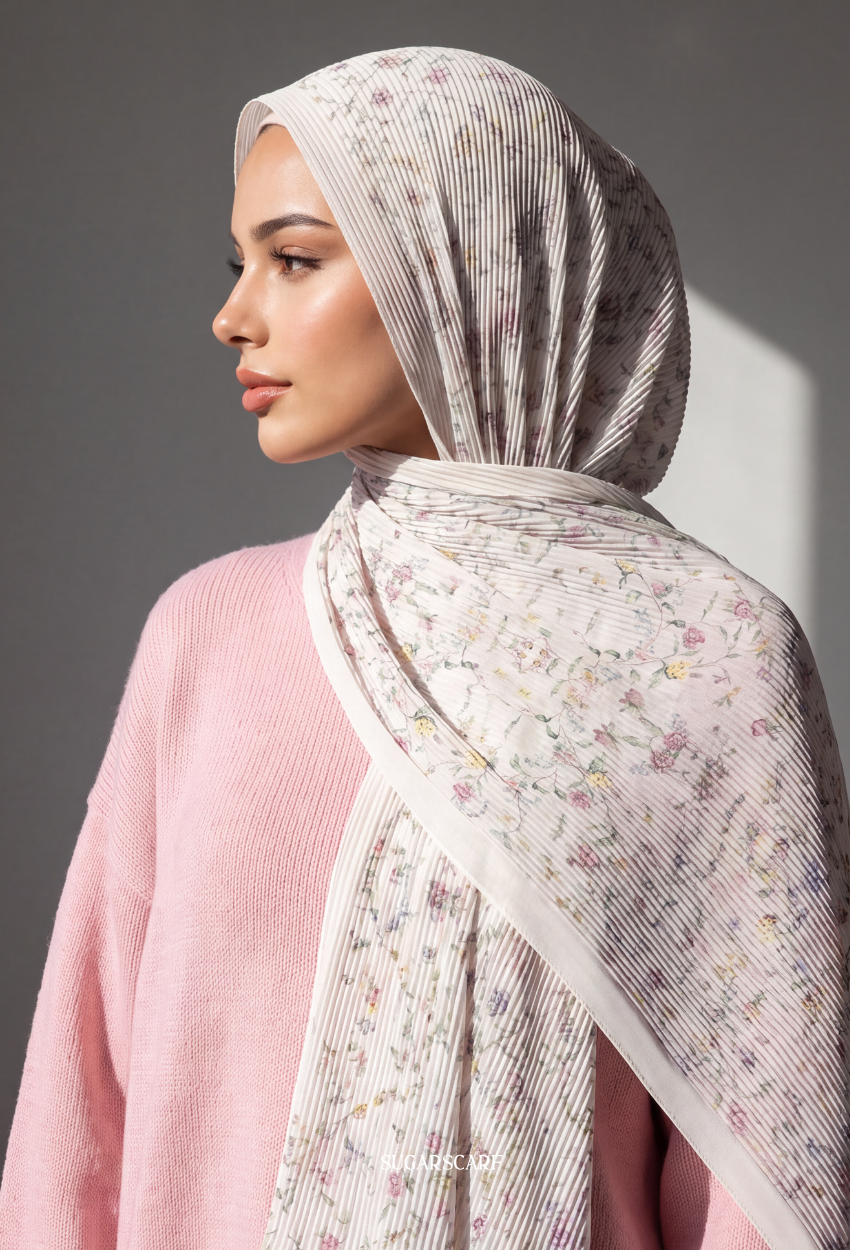Fall In Love Wide Ultra Fine Pleated Shawl Ironless · in GiannaPL