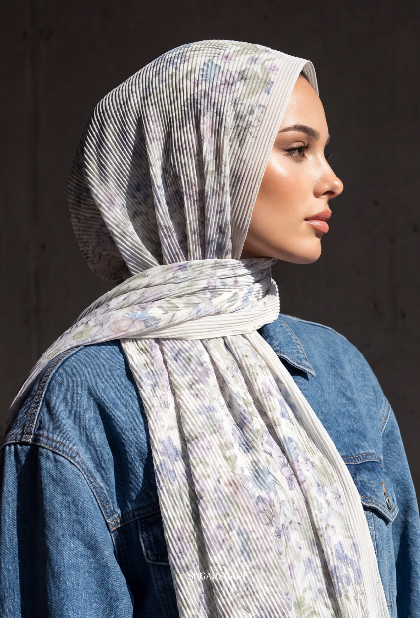 Fall In Love Wide Ultra Fine Pleated Shawl Ironless · in EmberPL