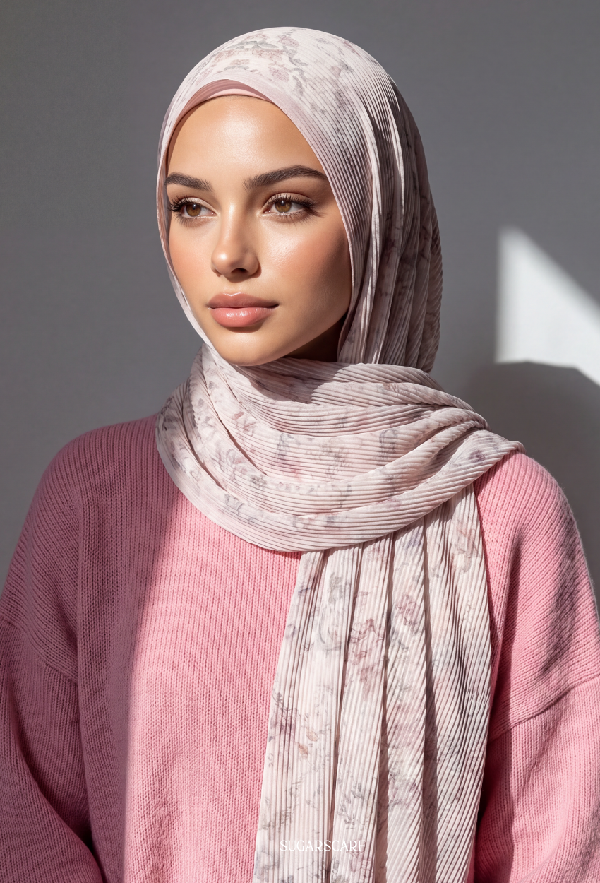 Fall In Love Wide Ultra Fine Pleated Shawl Ironless · in SloannePL