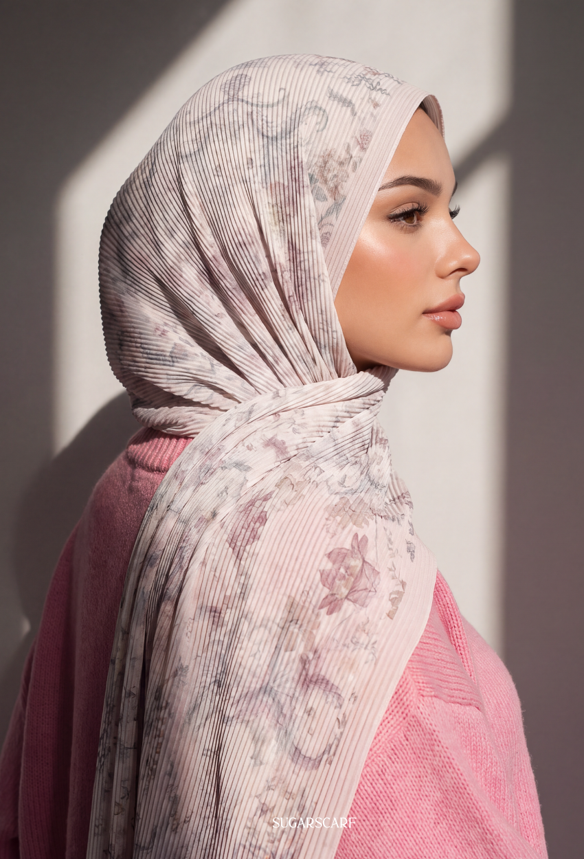 Fall In Love Wide Ultra Fine Pleated Shawl Ironless · in SloannePL