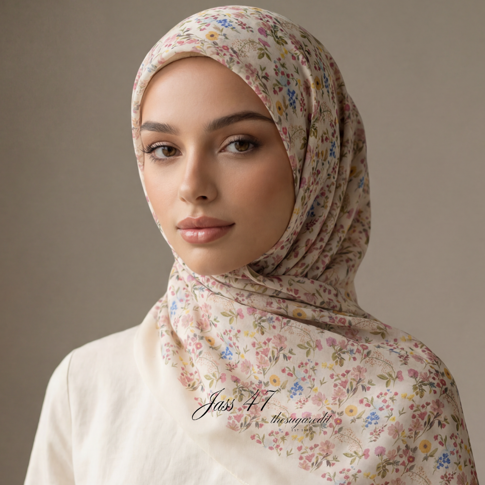TSE Bloom JapaneseOsaka 47Inch Cotton Voile Square - Jass