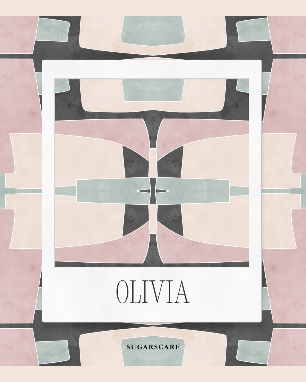 Korean Chiffon Long Shawl (She is in the Bloom) in Olivia