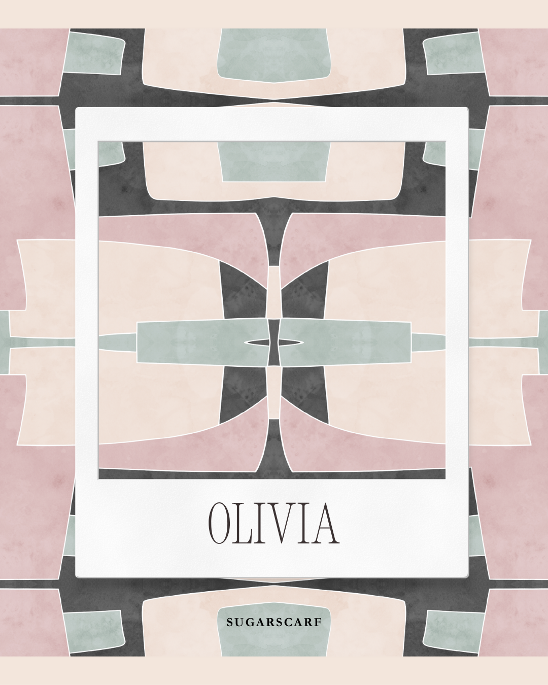 Korean Chiffon Long Shawl (She is in the Bloom) in Olivia