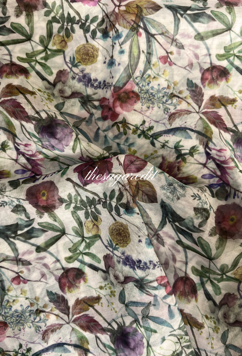 TSE BloomInvitation Japanese Cotton Voile Square Milley