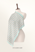 YES DEFECT - ( Japanese Voile Square Scarf ) Girl Boss ( Positive ) 46 inch