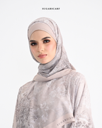 Korean Chiffon Long Shawl (She is in the Bloom) in Rania