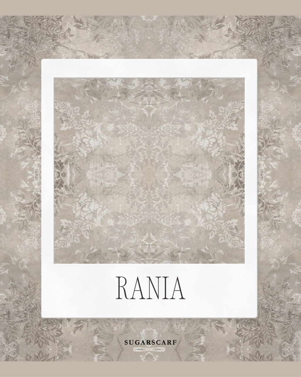 Korean Chiffon Long Shawl (She is in the Bloom) in Rania