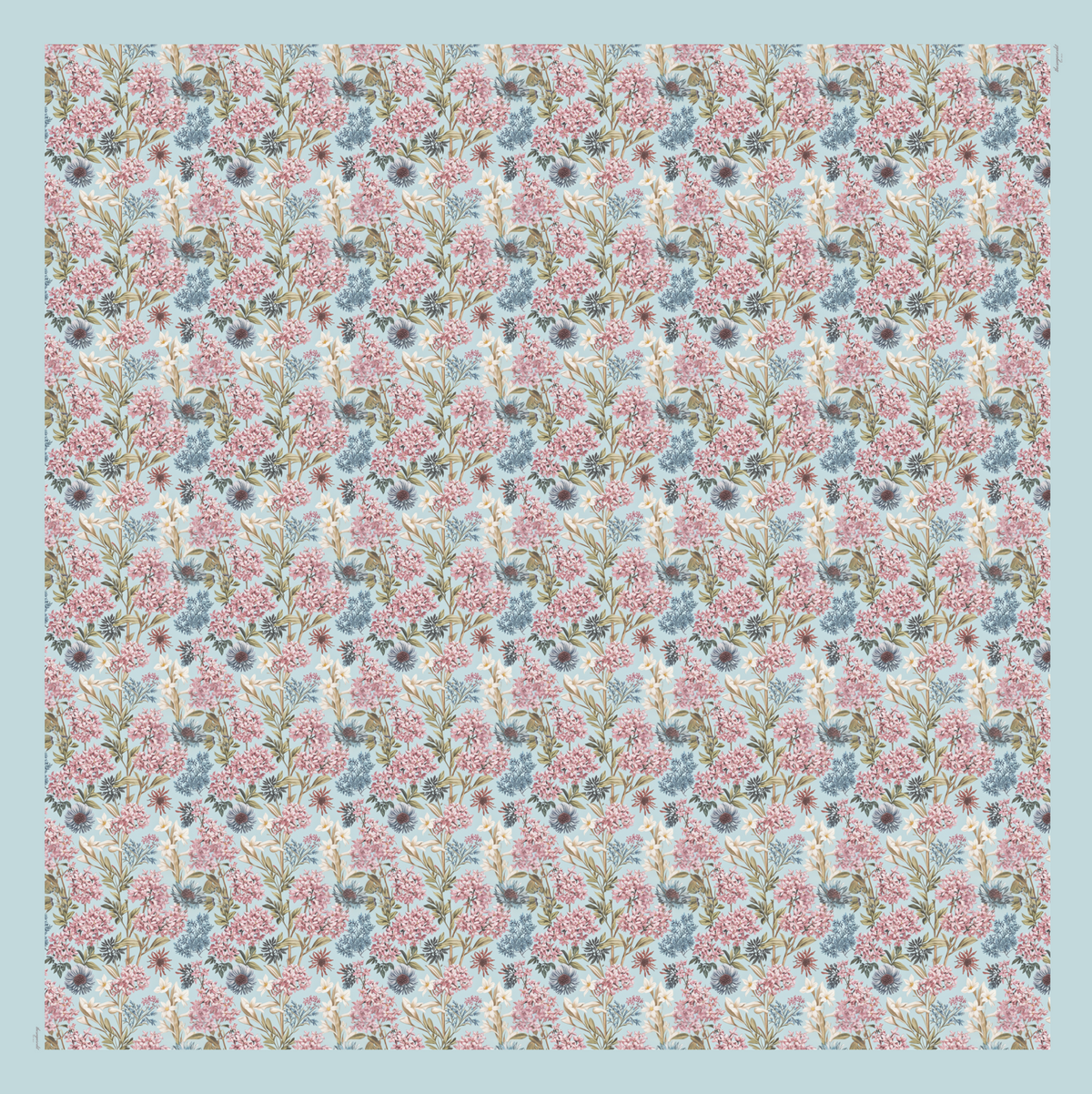 TSE BloomInvitation Japanese Cotton Voile Square - Betty