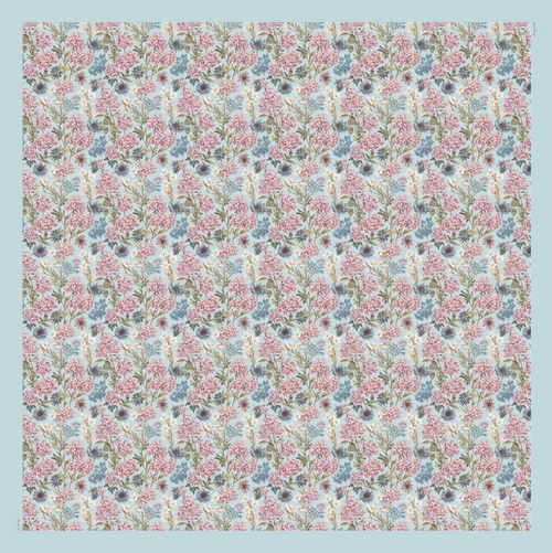 TSE BloomInvitation Japanese Cotton Voile Square - Betty