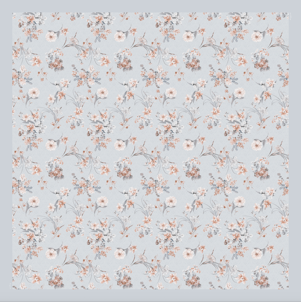 TSE BloomInvitation Japanese Cotton Voile Square - Silvia