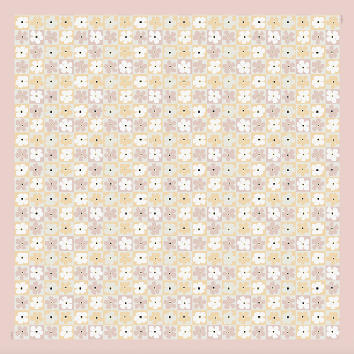 TSE BloomInvitation Japanese Cotton Voile Square - Emma