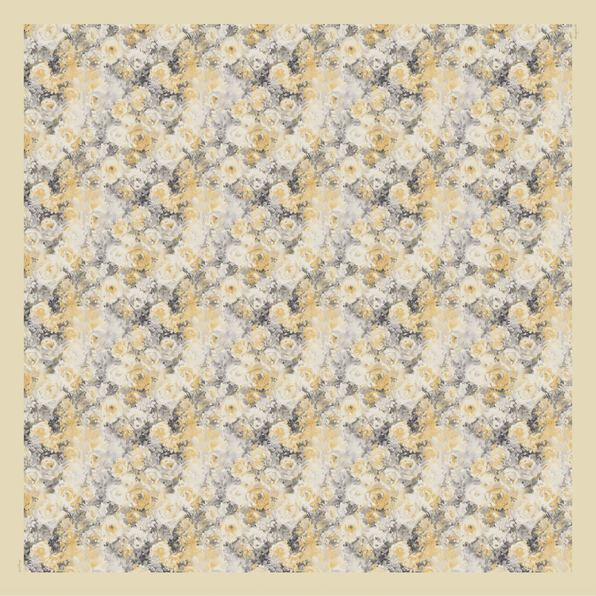 TSE BloomInvitation Japanese Cotton Voile Square - Seville