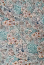 TSE BloomInvitation Japanese Cotton Voile Square - Avila