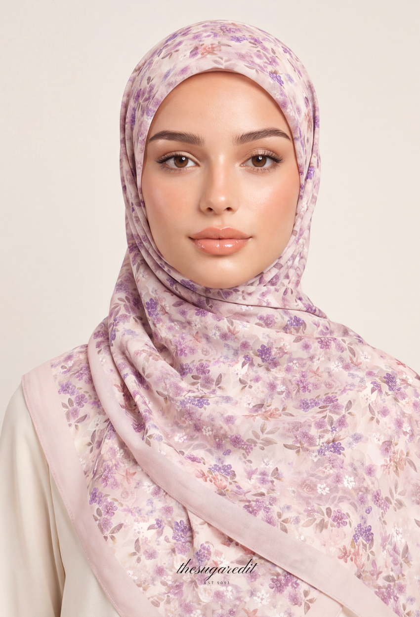 TSE BloomInvitation Japanese Cotton Voile Square - Cler