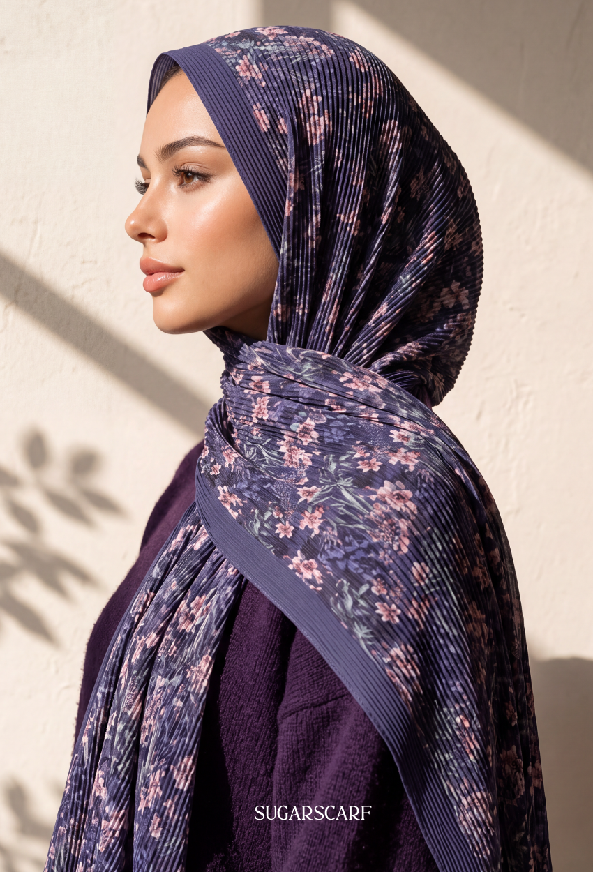 Fall In Love Wide Ultra Fine Pleated Shawl Ironless · in Dalina