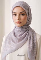 TSE BloomInvitation Japanese Cotton Voile Square  - Farnese