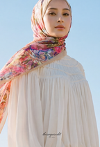 TSE BloomInvitation Japanese Cotton Voile Square In Duchess