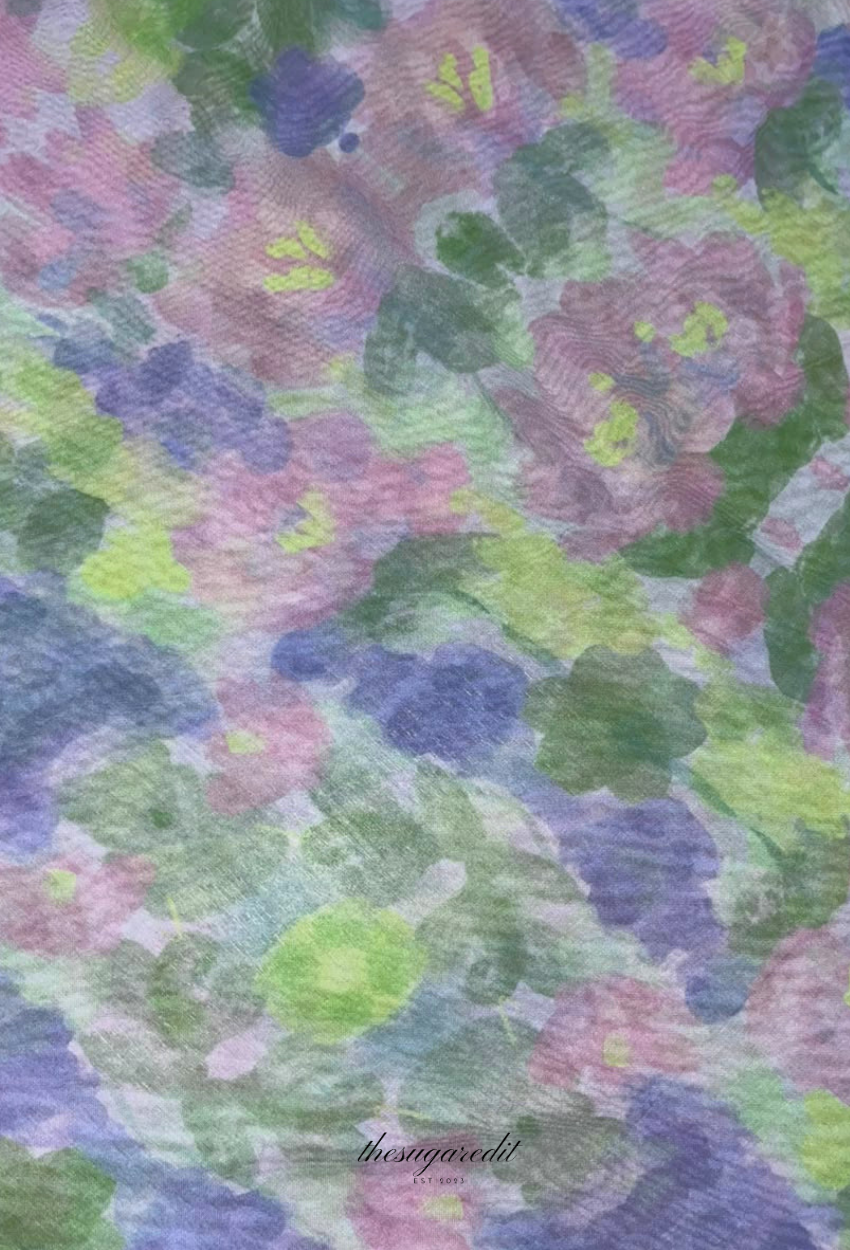 TSE BloomInvitation Japanese Cotton Voile Square - Oleron