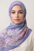 TSE BloomInvitation Japanese Cotton Voile Square - Elda ( Bold & vibrant)