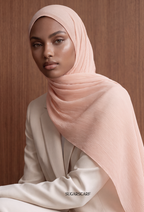 ( Full Wide Pleats Shawl ) Elegant Folds Everyday - PeachGelato