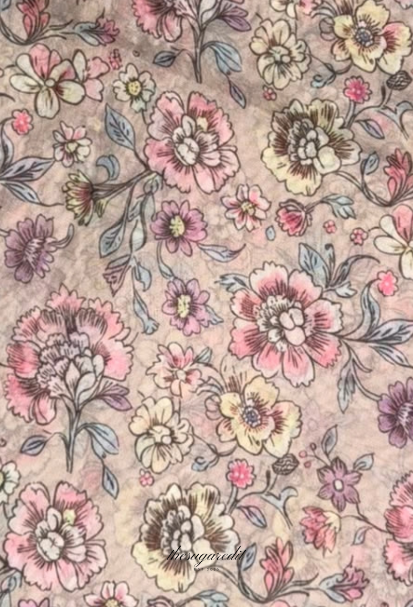 TSE BloomInvitation Japanese Cotton Voile Square - Reus