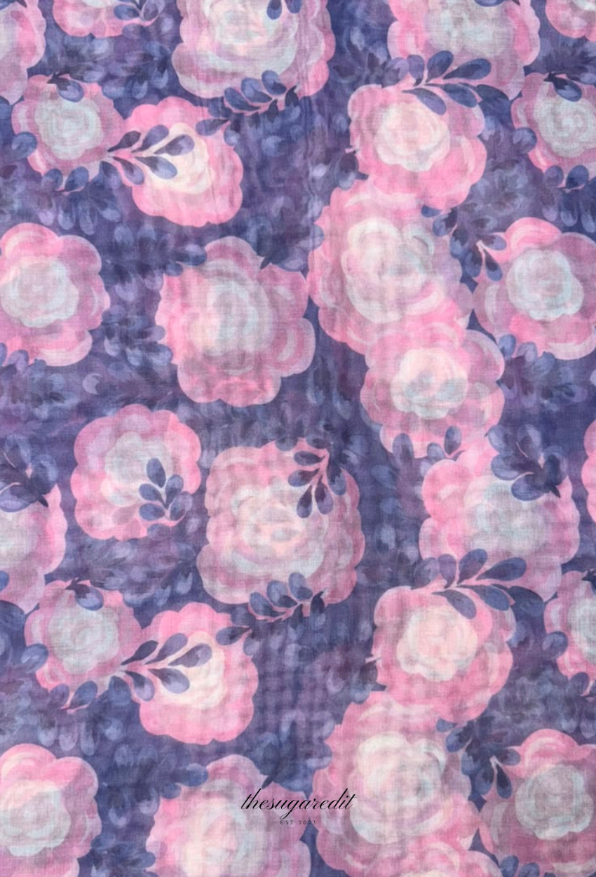TSE BloomInvitation Japanese Cotton Voile Square - BoraBora