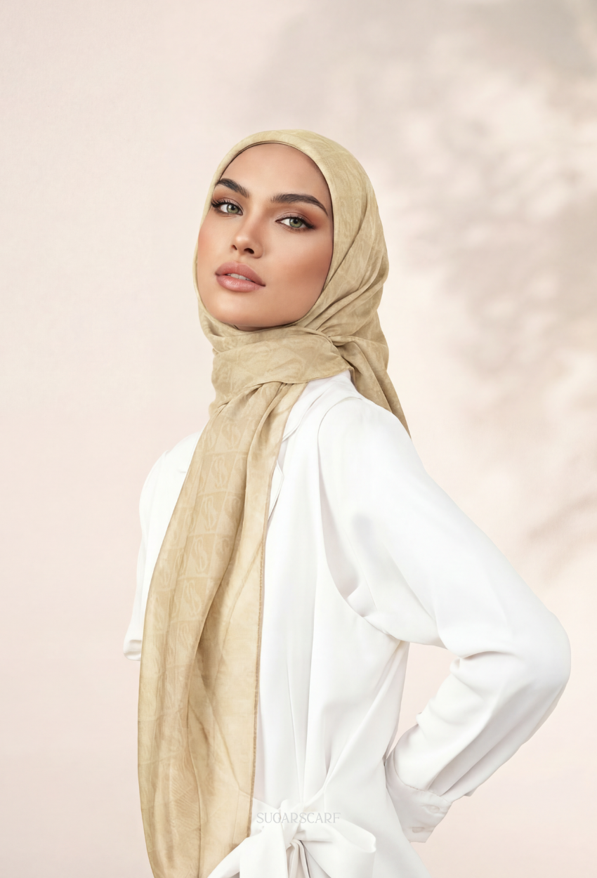 SS Monogram Japanese Voile In ButterYellow